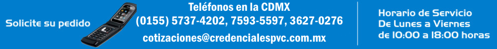 CREDENCIALES EN PVC PARA ESCUELAS EN EL DF, SERVICIO URGENTE DE CREDENCIALIZACION DIGITAL