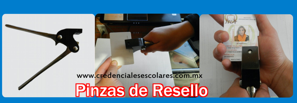 PINZAS PARA RESELLO DE CREDENCIALES